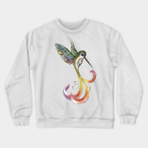 Hummingbird Crewneck Sweatshirt by makikelly